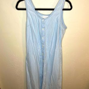 Women’s Light Blue Button Down Dress